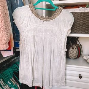 Free People Embellished Blouse